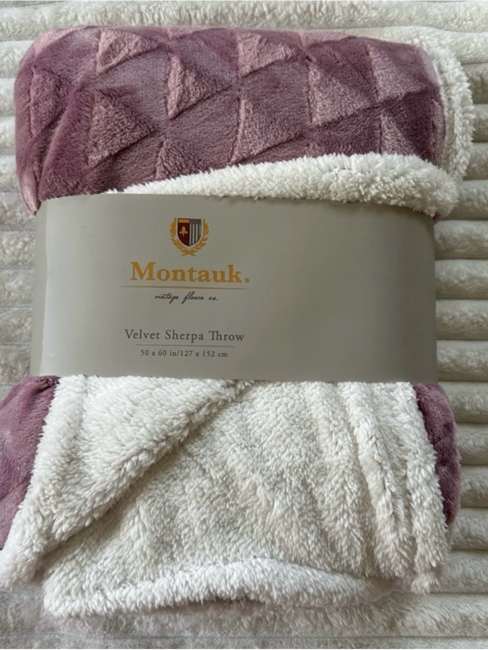 Velvet Sherpa Throw